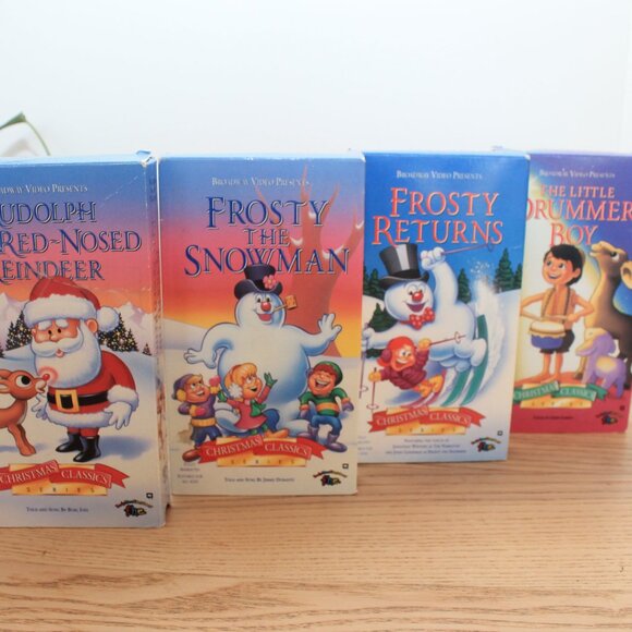 Christmas VHS Lot – Rudolph (Ripped Case), Frosty, Drummer Boy, Classics 1990 - Picture 8 of 9